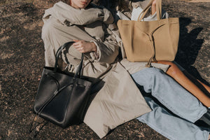 KWONN BAG Camel Shopper vegan bags luxury bags handbags